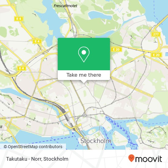 Takutaku - Norr, Birger Jarlsgatan 57C SE-113 56 Stockholm map