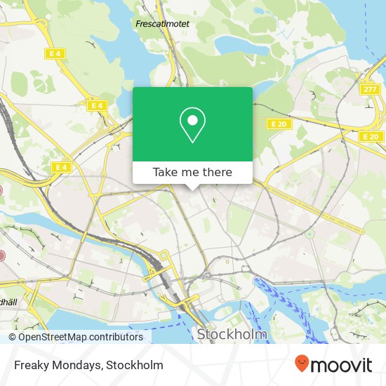 Freaky Mondays, Tulegatan 17 SE-113 53 Stockholm map