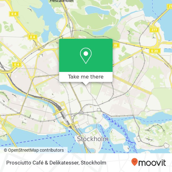 Prosciutto Café & Delikatesser, Birger Jarlsgatan 44 SE-114 29 Stockholm map