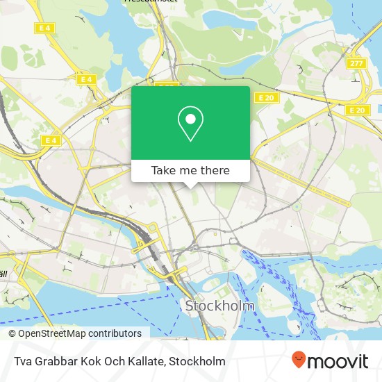 Tva Grabbar Kok Och Kallate, Kammakargatan 10 SE-111 40 Stockholm map