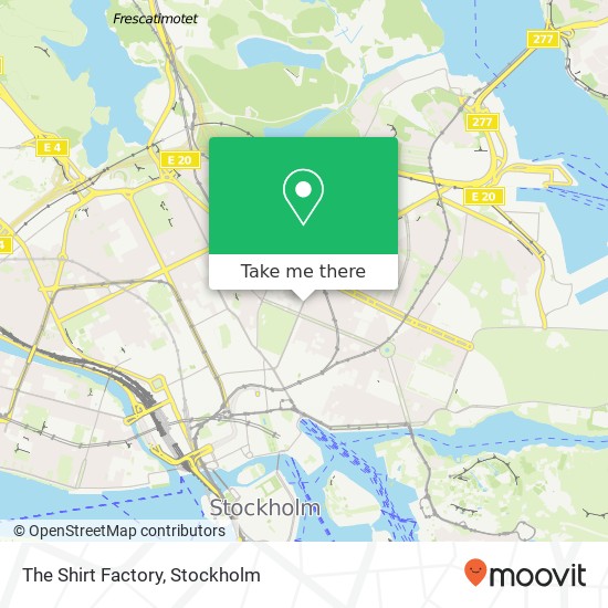 The Shirt Factory, Sturegatan 46 SE-114 36 Stockholm map