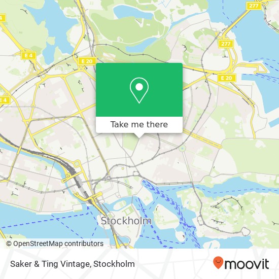 Saker & Ting Vintage, Sturegatan 28 SE-114 36 Stockholm map