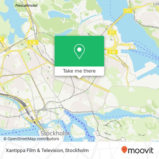 Xantippa Film & Television map