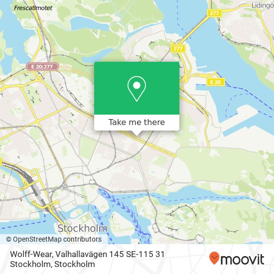 Wolff-Wear, Valhallavägen 145 SE-115 31 Stockholm map