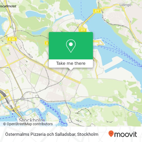 Östermalms Pizzeria och Salladsbar, Värtavägen 27 SE-115 29 Stockholm map