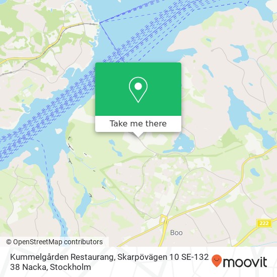 Kummelgården Restaurang, Skarpövägen 10 SE-132 38 Nacka map