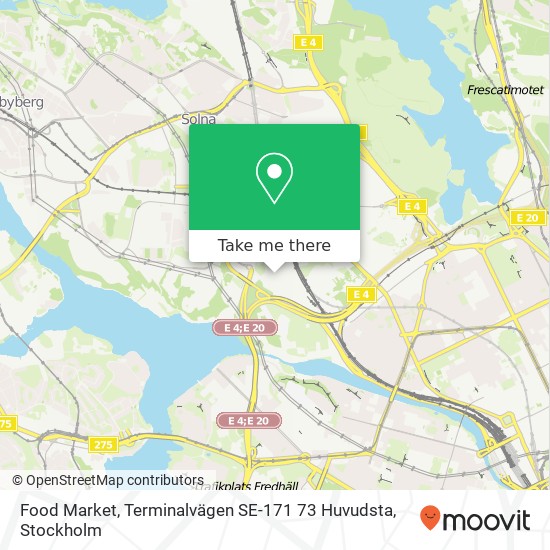 Food Market, Terminalvägen SE-171 73 Huvudsta map
