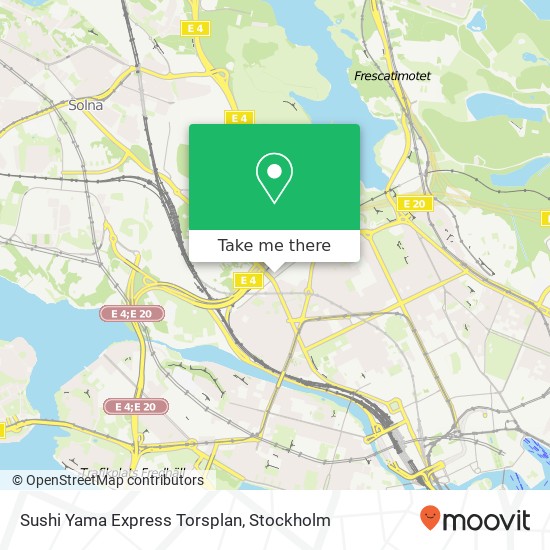 Sushi Yama Express Torsplan, Gävlegatan map