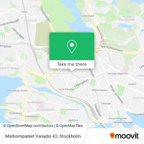 Matkompaniet Vanadis 42 map