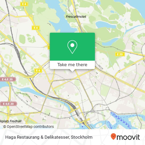 Haga Restaurang & Delikatesser, Hagagatan 18 SE-113 48 Stockholm map