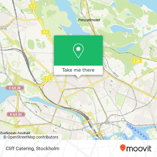 Cliff Catering, Norrtullsgatan 45 SE-113 45 Stockholm map