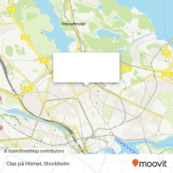 Clas på Hörnet, Surbrunnsgatan 20 SE-113 48 Stockholm map