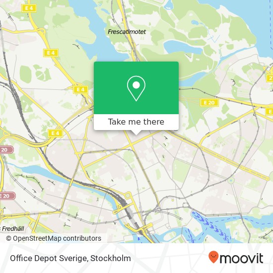 Office Depot Sverige map