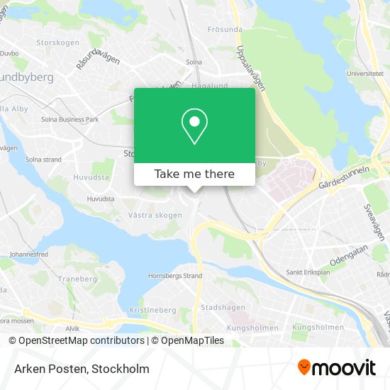 Arken Posten map