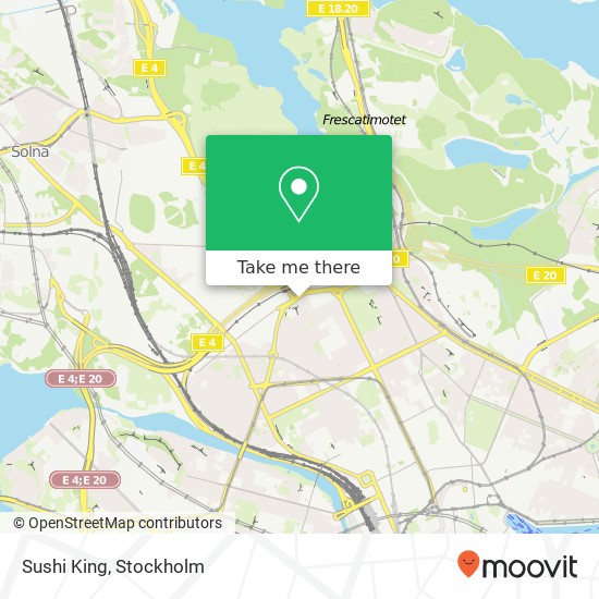 Sushi King, Norra Stationsgatan 51 SE-113 44 Stockholm map