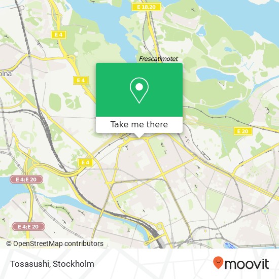 Tosasushi, Sveavägen 151 SE-113 46 Stockholm map