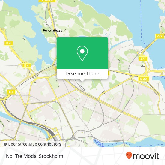 Noi Tre Moda, Drottning Kristinas väg 33 SE-114 28 Stockholm map