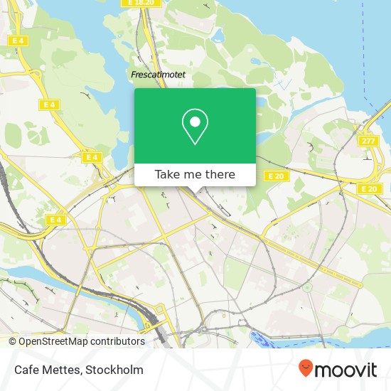 Cafe Mettes, Körsbärsvägen 7 SE-114 23 Stockholm map