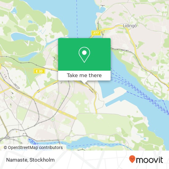 Namaste, Tegeluddsvägen 31 SE-115 41 Stockholm map