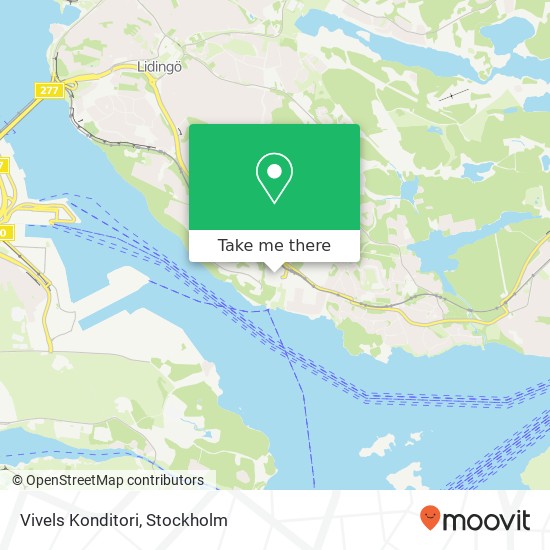 Vivels Konditori, Agavägen 3 SE-181 39 Lidingö map