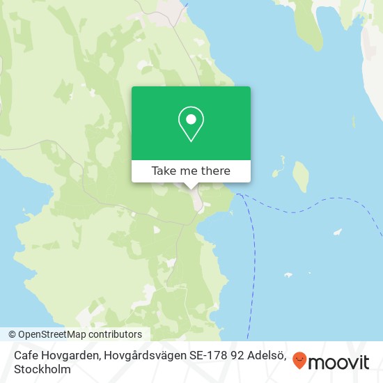 Cafe Hovgarden, Hovgårdsvägen SE-178 92 Adelsö map