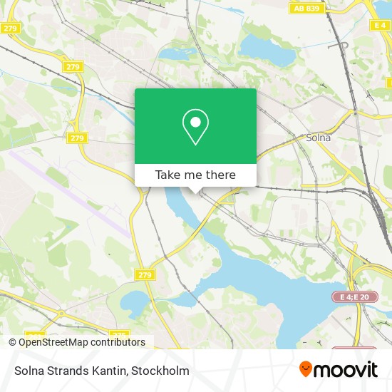 Solna Strands Kantin map