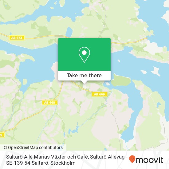 Saltarö Allé Marias Växter och Café, Saltarö Alléväg SE-139 54 Saltarö map