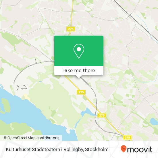 Kulturhuset Stadsteatern i Vällingby map