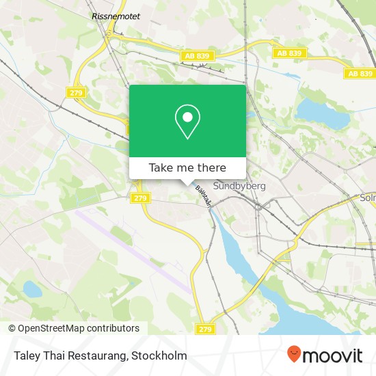 Taley Thai Restaurang, Mariehällsvägen 31 SE-168 65 Bromma map