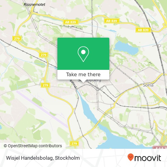 Wisjel Handelsbolag, Vasagatan 9 SE-172 67 Sundbyberg map