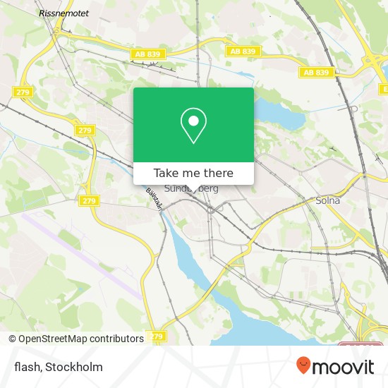flash, Stationsgatan 1 SE-172 68 Sundbyberg map