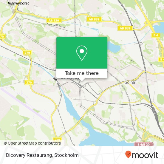 Dicovery Restaurang, Sturegatan 6 SE-172 31 Sundbyberg map