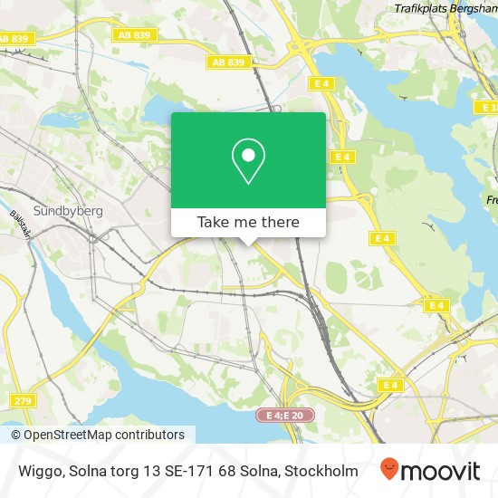 Wiggo, Solna torg 13 SE-171 68 Solna map