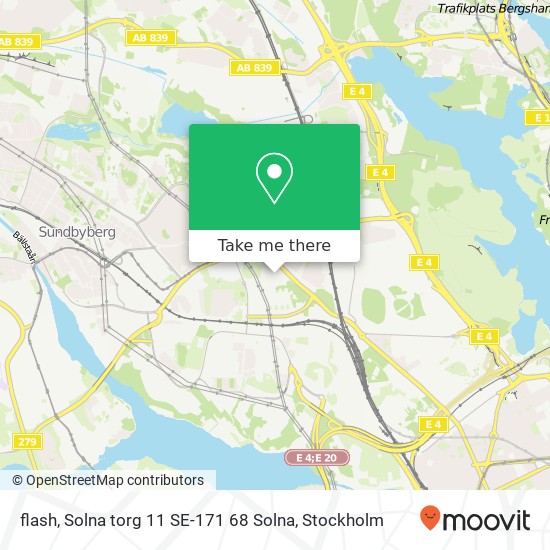 flash, Solna torg 11 SE-171 68 Solna map