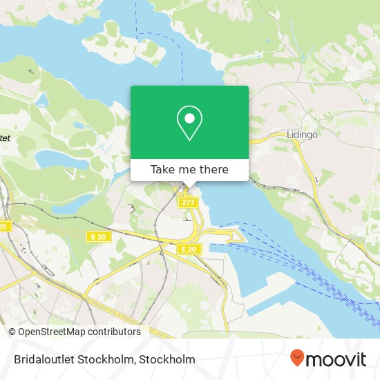 Bridaloutlet Stockholm, Ropstensslingan 11 SE-115 42 Stockholm map