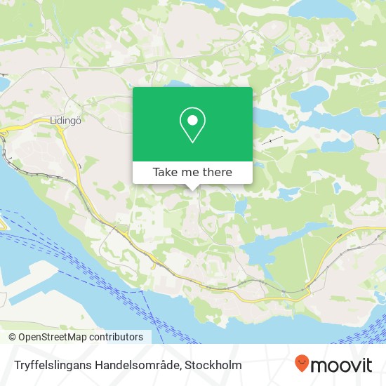 Tryffelslingans Handelsområde map