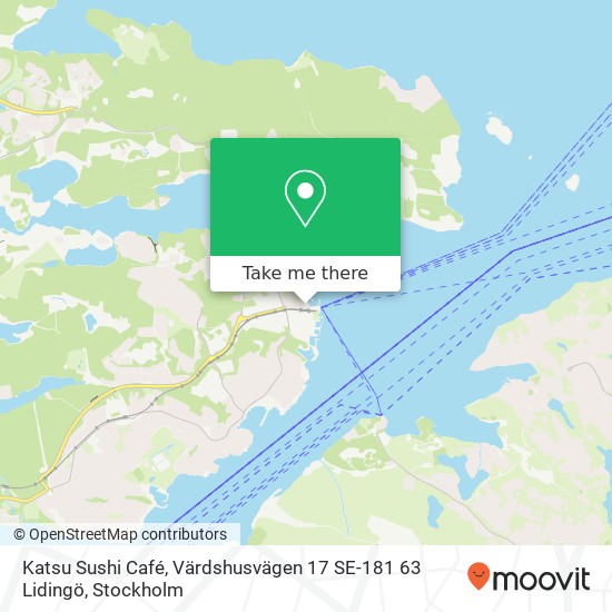 Katsu Sushi Café, Värdshusvägen 17 SE-181 63 Lidingö map