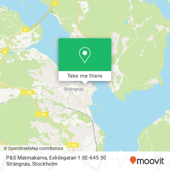 P&S Matmakarna, Eskilsgatan 1 SE-645 30 Strängnäs map