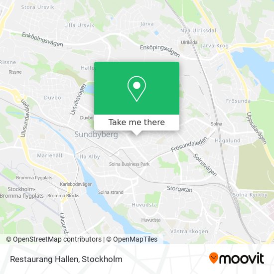 Restaurang Hallen map