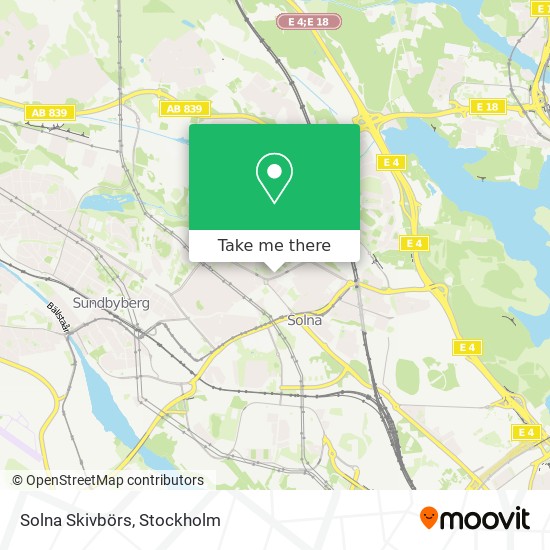 Solna Skivbörs map