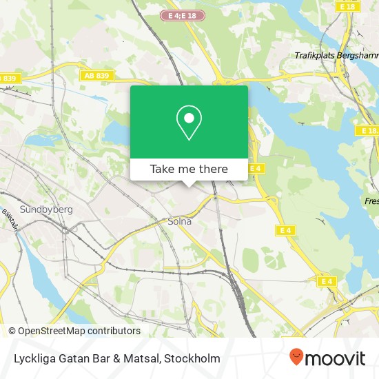 Lyckliga Gatan Bar & Matsal map