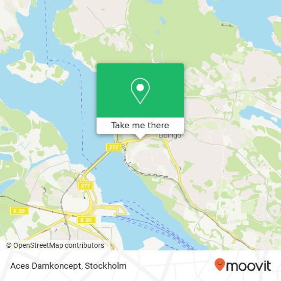 Aces Damkoncept, Stockholmsvägen 18 SE-181 50 Lidingö map