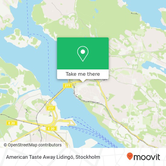 American Taste Away Lidingö, Herserudsvägen 1 SE-181 50 Lidingö map