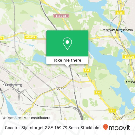 Gaastra, Stjärntorget 2 SE-169 79 Solna map