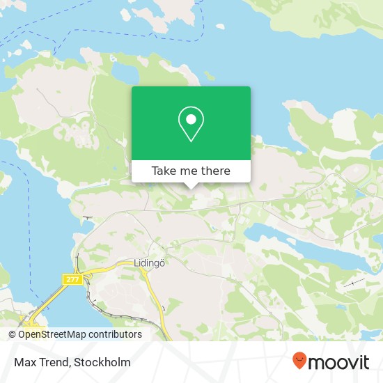 Max Trend, Källängsvägen 26 SE-181 44 Lidingö map