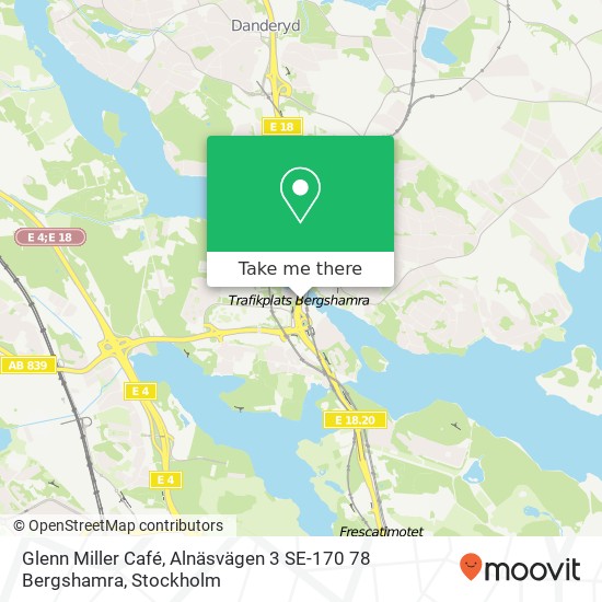 Glenn Miller Café, Alnäsvägen 3 SE-170 78 Bergshamra map
