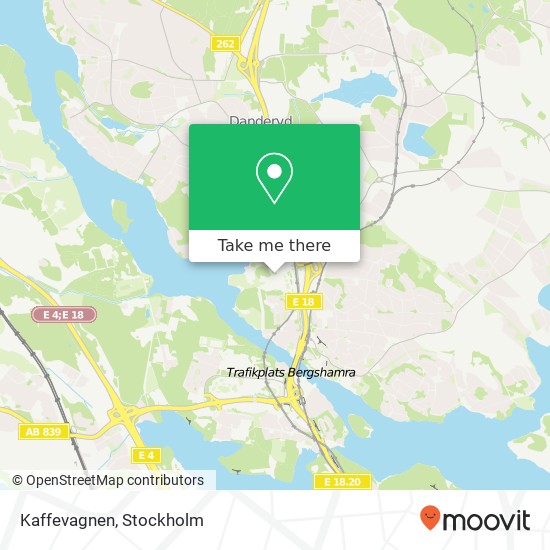 Kaffevagnen, Gröna vägen SE-182 57 Danderyd map