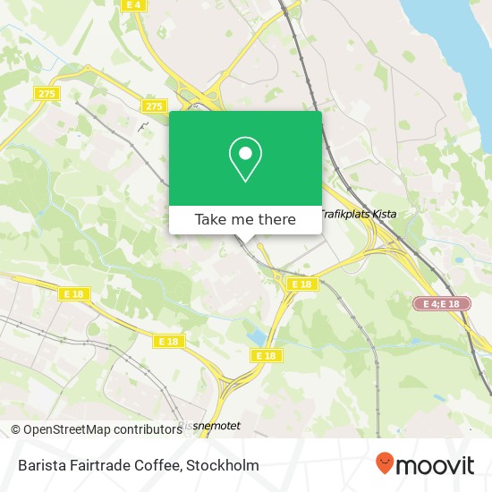 Barista Fairtrade Coffee, Danmarksgatan 11 SE-164 42 Stockholm map