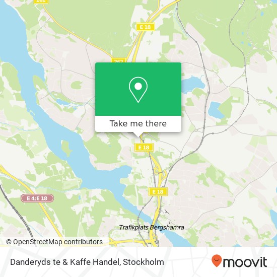 Danderyds te & Kaffe Handel, Golfvägen 8 SE-182 31 Danderyd map