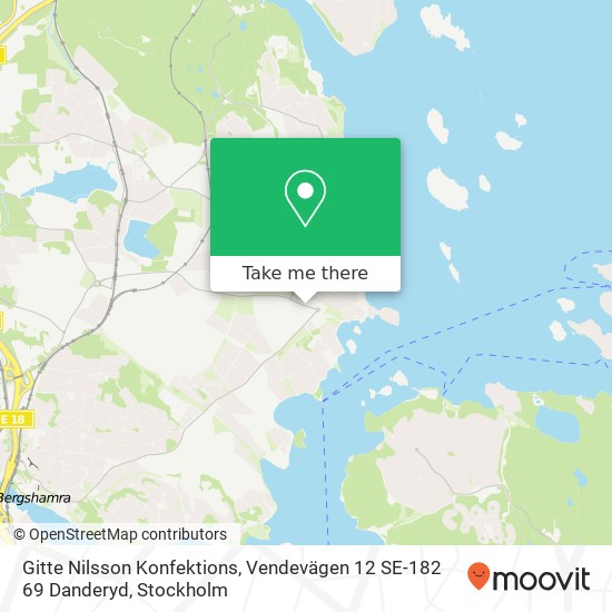 Gitte Nilsson Konfektions, Vendevägen 12 SE-182 69 Danderyd map